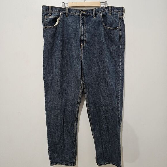 Arizona Jean Co - Jeans Relaxed Fit Straight Leg - Size 48X34 - Blue -100%Cotton - Picture 1 of 6